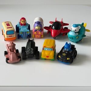 Toy Cars Lot Vehicles - Tonka ,Batman,Bus,Plane,Bump & Go, Mario Kart, Titans Go